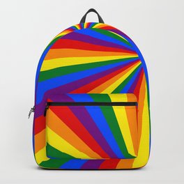 Eternal Rainbow Infinity Pride Backpack | Pattern, Pride, Homosexual, Lgbt, Beach, Gaypride, Digital, Lgbtq, Horizontalstripe, Mini 