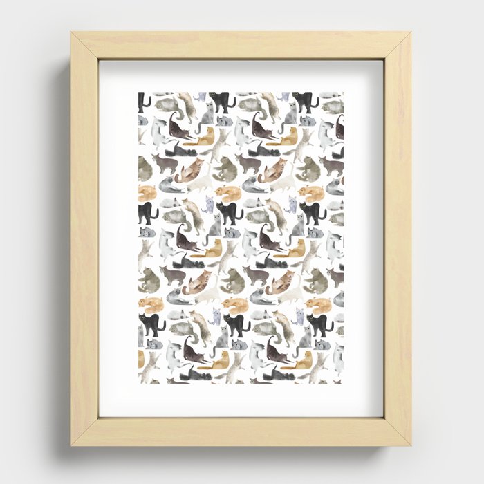 cats Recessed Framed Print