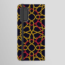 Red & Yellow Color Arab Square Pattern Android Wallet Case