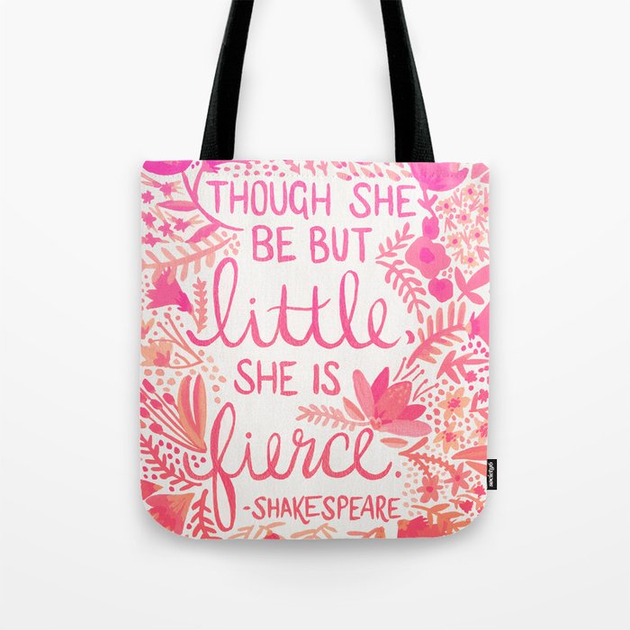 Little & Fierce – Pink Ombré Tote Bag