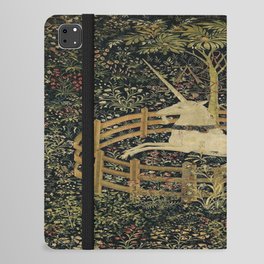 The Unicorn Rests in a Garden (from the Unicorn Tapestries) iPad Folio Case
