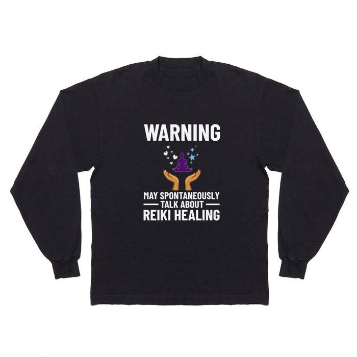 Reiki Healer Energy Healing Music Master Stone Long Sleeve T Shirt