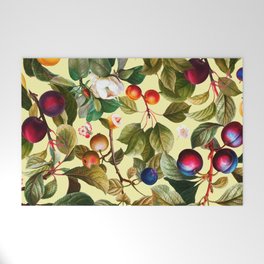 Vintage Fruit Pattern XXI Welcome Mat