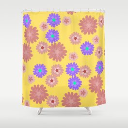 Floral Texture Background Shower Curtain