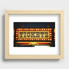 Tickets Recessed Framed Print