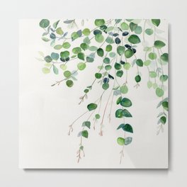 Eucalyptus Watercolor Metal Print | Spring, Nature, Green, Evergreen, Dorm Room, Summer, Tree, Seasonal, Eucalyptus, Plants 