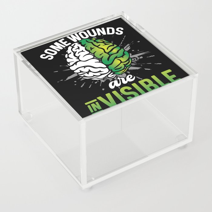 Mental Health Some Wounds Are Invisible Acrylic Box