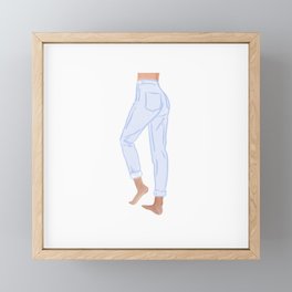 Favorite pair of Jeans Framed Mini Art Print