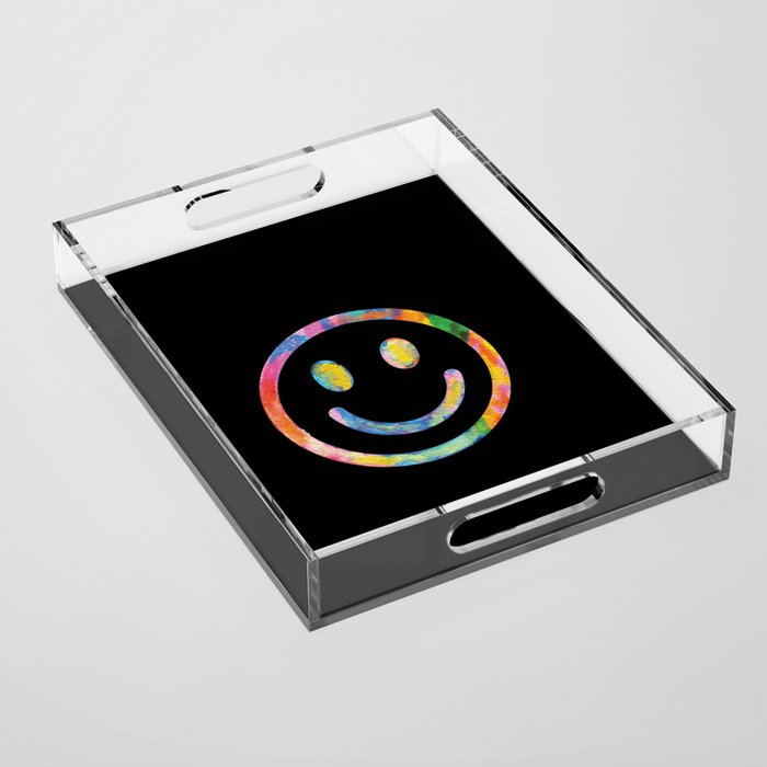 Smiley Face Colorful Acrylic Tray
