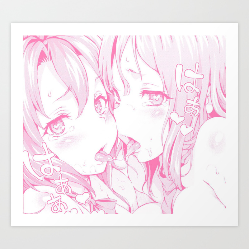 Sexy Anime Aesthetic Naughty Girls Kunstdrucke Von Lyssanii Society6