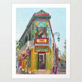 Caminito, La Boca, Buenos Aires, Argentina Art Print