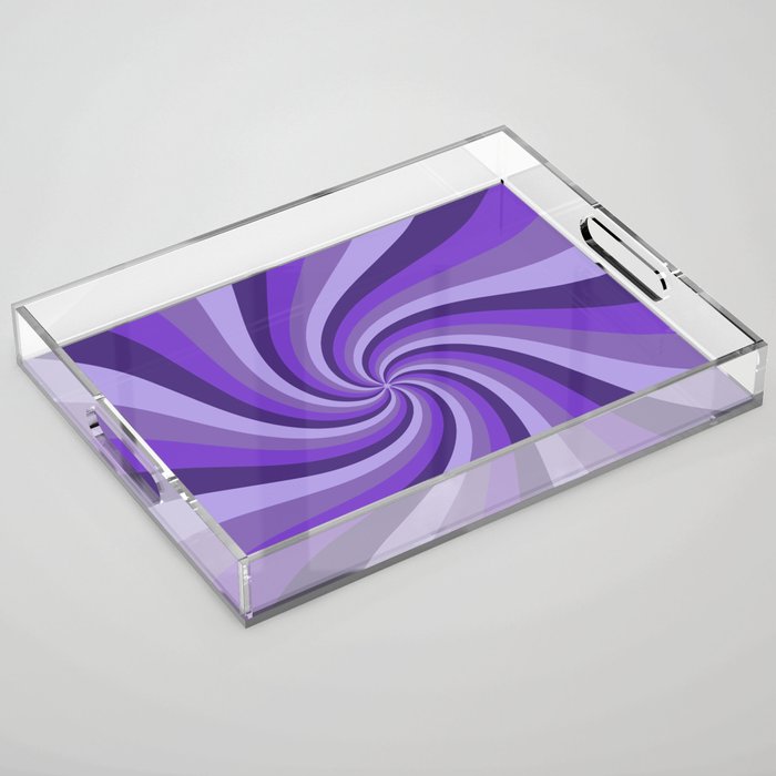 Purple Spiraling Acrylic Tray