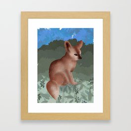 Fennecs, foxes but better Framed Art Print
