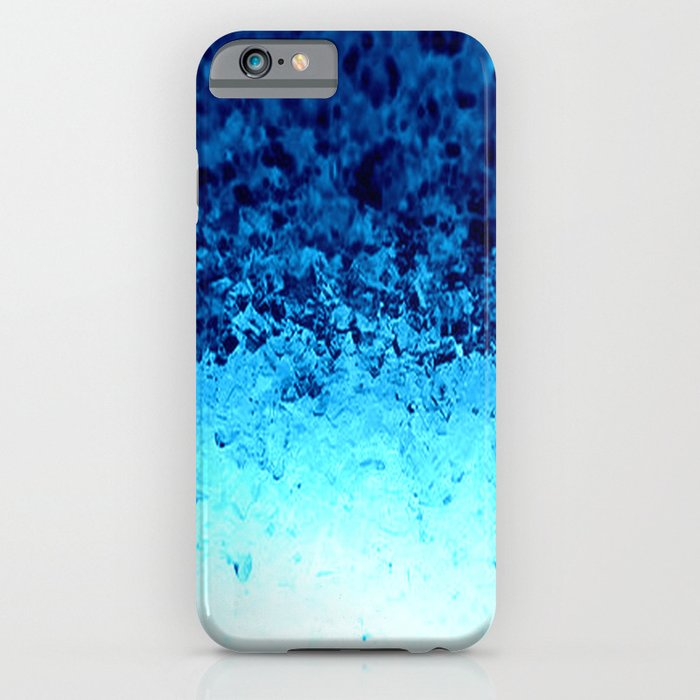 blue crystal ombre iphone case