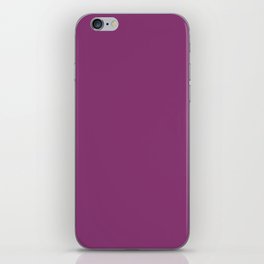 Boysenberry purple solid color modern abstract pattern iPhone Skin
