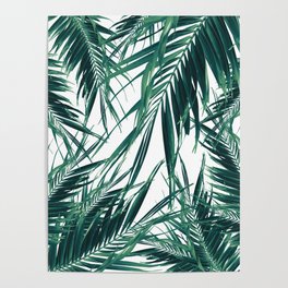 Palm Leaves Jungle - Cali Summer Vibes #3 #tropical #decor #art #society6 Poster
