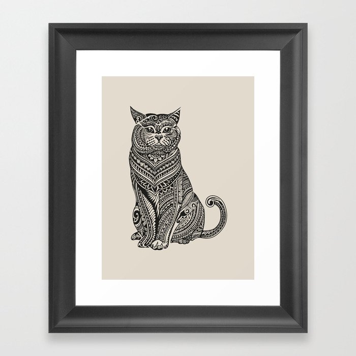 Polynesian British Shorthair cat Framed Art Print