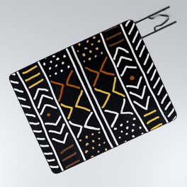Abstract African Mudcloth Picnic Blanket