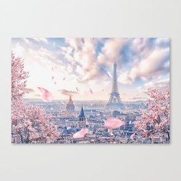 French sakura Canvas Print