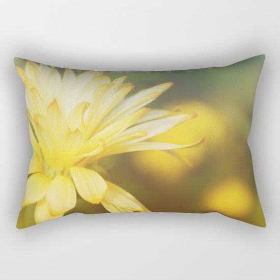 Dreamy yellow wild flower Rectangular Pillow