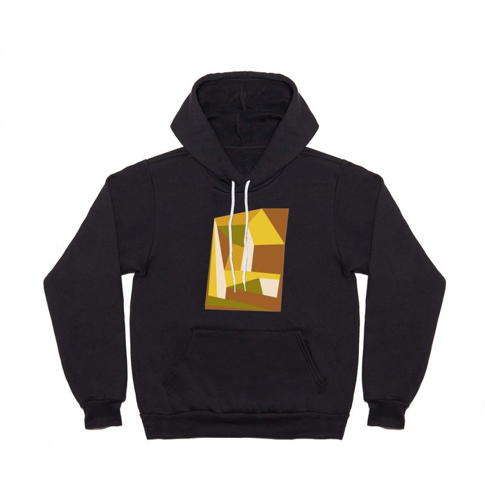 Retro Abstraction | 70s Brown and Mustard Hoody
