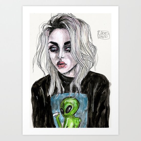 Frances bean cobain no,6 Art Print