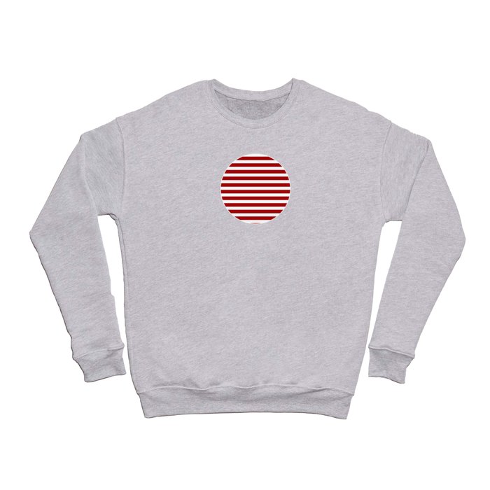 Stripes - Red + White Crewneck Sweatshirt