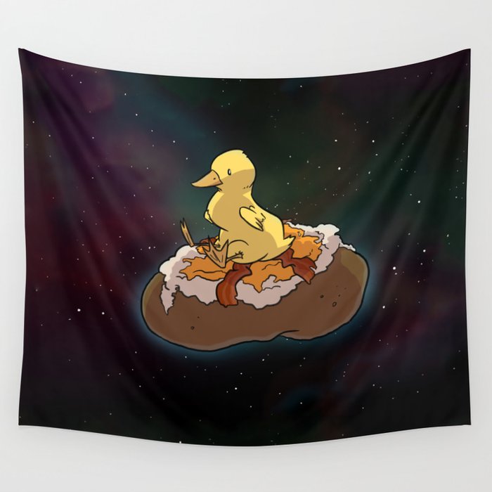 Space Duck Wall Tapestry