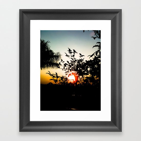 Sunset Framed Art Print