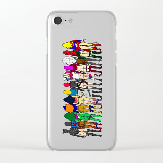 Superheroine Butts Clear iPhone Case