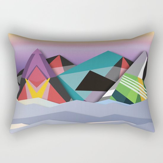 Cosmic Mountains No. 1 Rectangular Pillow