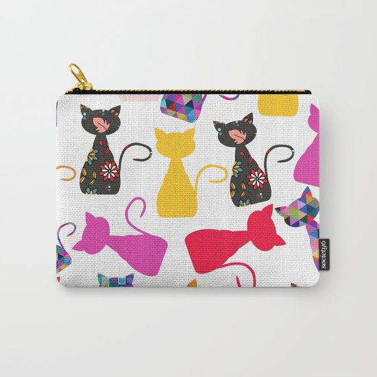 Cats pattern #4 Carry-All Pouch