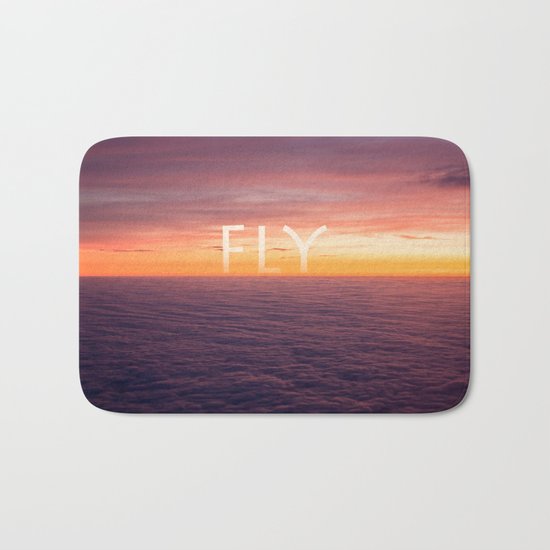 Above the clouds Bath Mat