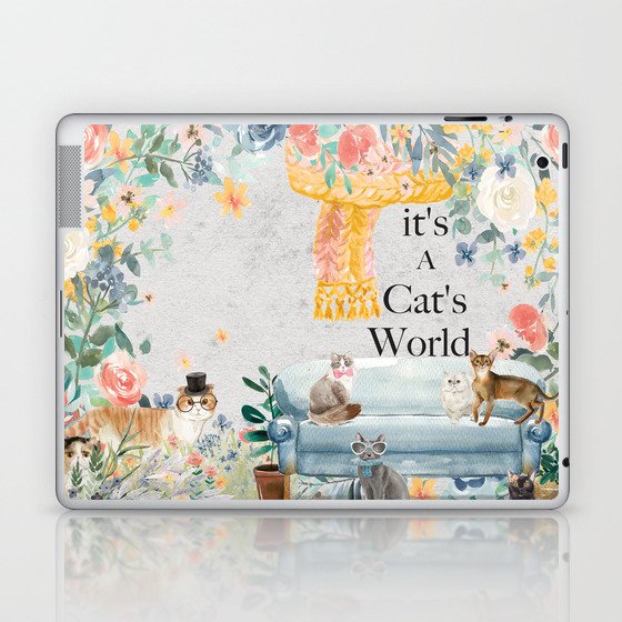 It's A Cats World Laptop & iPad Skin