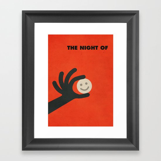 The Night Of Minimalist Poster Framed Art Print