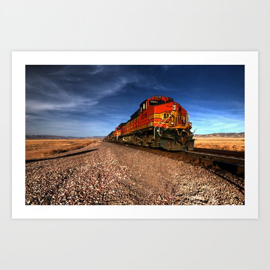 BNSF Freight Art Print