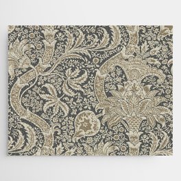 William Morris Vintage Indian Charcoal Nickel Jigsaw Puzzle