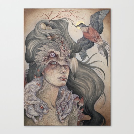 The Dodo's Widow art print Canvas Print