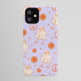 skating ghost pattern iPhone Case