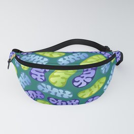 Mitochondria in Cool Colors Fanny Pack
