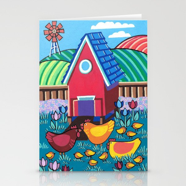 Chicken Coop Stationery Cards