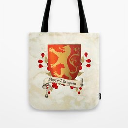 King's Champion - Lioness Shield Tote Bag