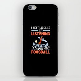 Foosball Table Soccer Game Ball Outdoor Player iPhone Skin