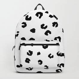 Leopard Black and White Pattern Backpack