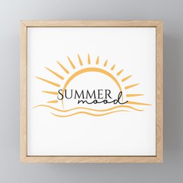 Summer mood Framed Mini Art Print