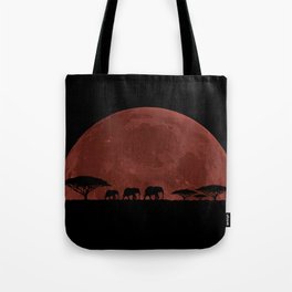 Elephant Moon Tote Bag