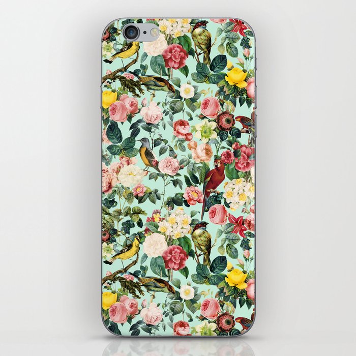 Floral and Birds III iPhone Skin