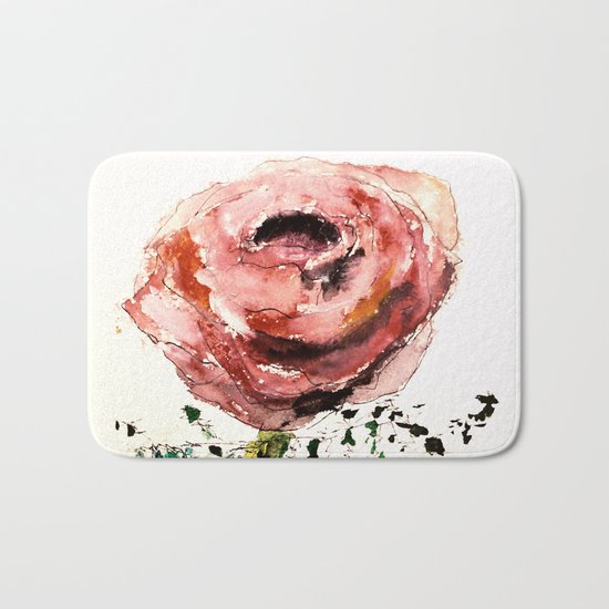 The first rose Bath Mat