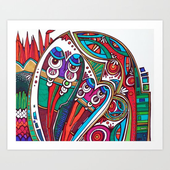 Siva and Shakti Art Print