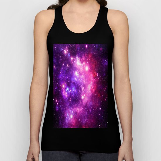 Purple Pink Galaxy Nebula Unisex Tank Top